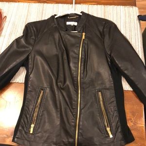 Black Calvin Klein motorcycle jacket